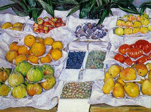 Gustave Caillebotte Fruit Displayed on a Stand 1882