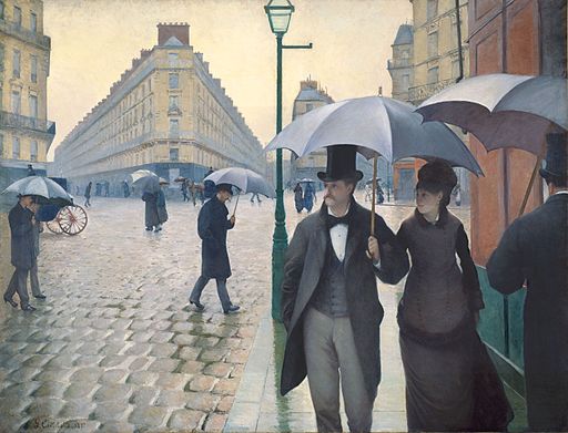 Gustave Caillebotte Paris Street in Rainy Weather 1877