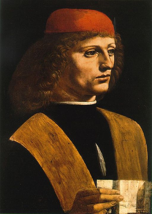 Leonardo da Vinci Portrait of a Musician 1485