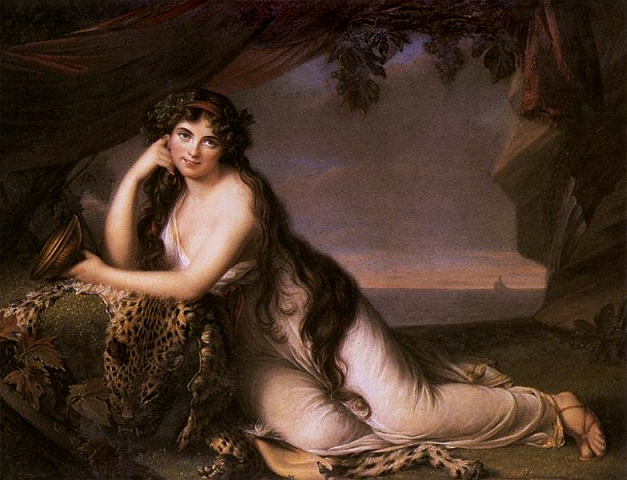 Élisabeth Louise Vigée Le Brun Lady Hamilton as Ariadne 1790