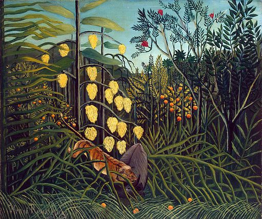 Henri Rousseau Struggle between Tiger and Bull 1908-1909