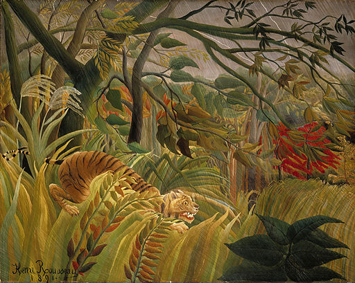 Henri Rousseau Tiger in a Tropical Storm 1891