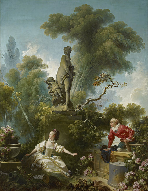Jean-Honoré Fragonard The Progress of Love: The Meeting 1771-1773
