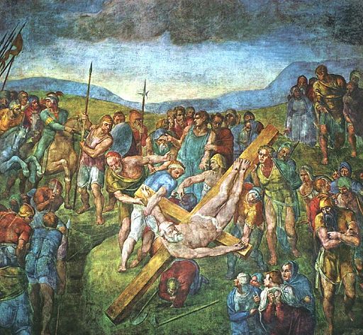 Michelangelo Crucifixion of Saint Peter 1546- 1550