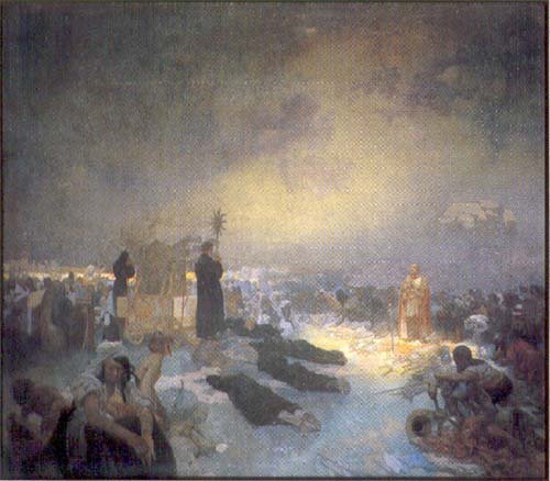 Alfons Maria Mucha After the Battle of Vitkov Hill 1916