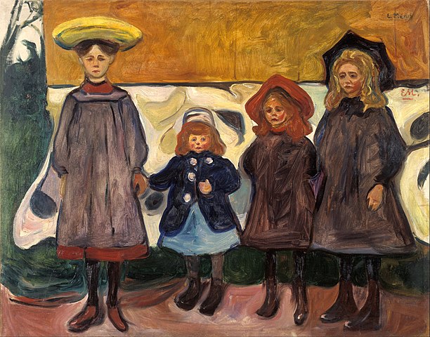 Edvard Munch Four Girls in Åsgårdstrand 1903