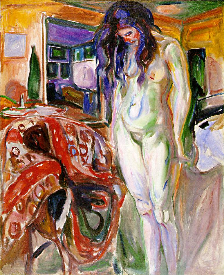 Edvard Munch Model by the Wicker Chair 1919-1921