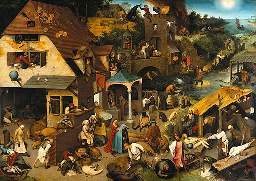 Pieter Bruegel the Elder Netherlandish Proverbs 1559