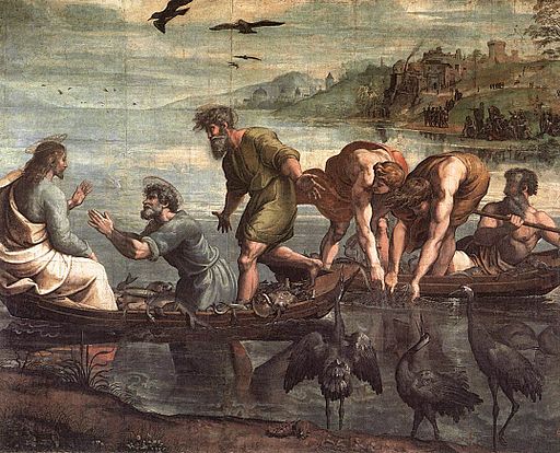 Raphael The Miraculous Draught of Fishes 1515