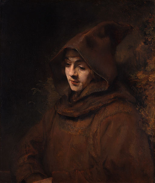 Rembrandt Titus as a monk 1660