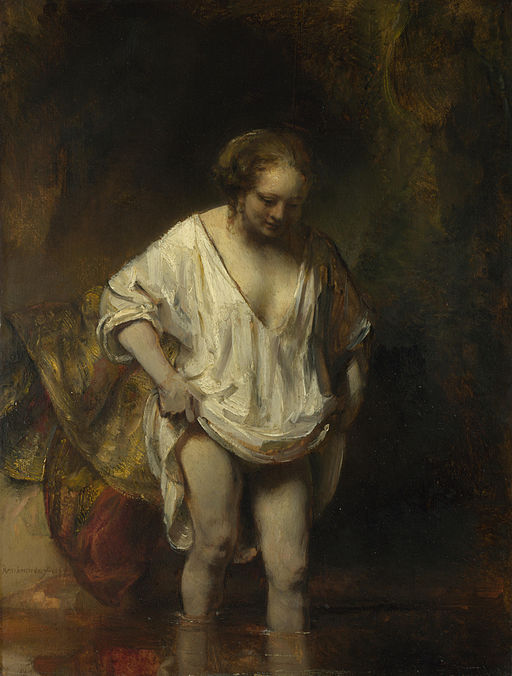 Rembrandt A woman bathing 1654-1655