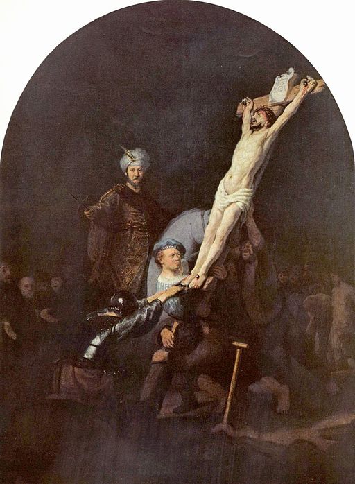 Rembrandt The Raising of the Cross 1634