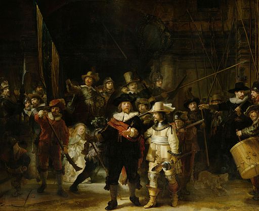 Rembrandt The Company of Frans Banning Cocq and Willem van Ruytenburgh 1642