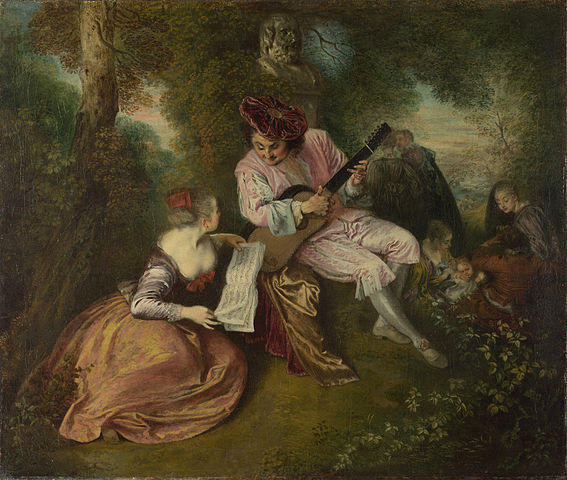 Jean-Antoine Watteau The Love Song 1717