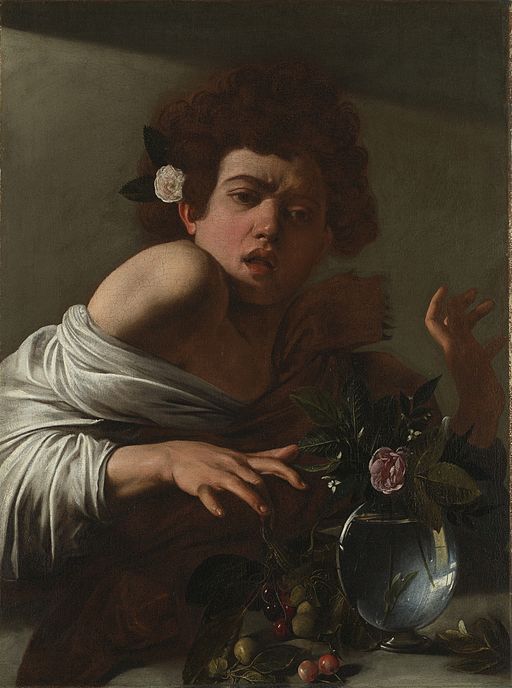 Caravaggio, Boy Bitten by a Lizard (1594-1596)