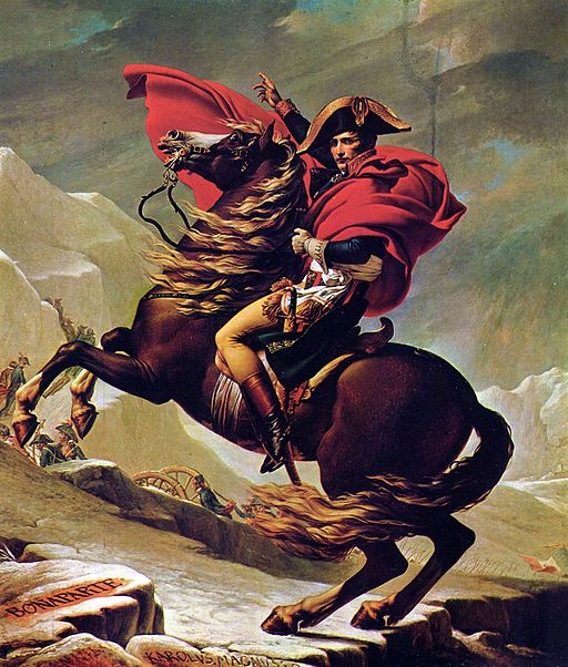 Jacques Louis David, Napoleon Crossing the Alps (1801)
