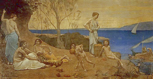 Pierre Puvis de Chavannes, The Happy Land (1882)